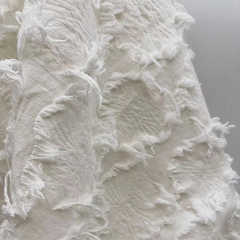 100x150cm Květinová Třásně Bavlna Len Látka DIY Kreativní Košile Bunda Kalhoty Oblečení Design Šicí Materiál Oblečení Potřeby