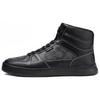 Coach Leather High Top High Top Stylish Skateboarding Shoes Men's Black CC736-BLK