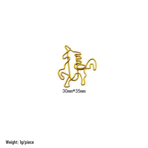 Electroplated Cartoon Insect & Plant Paper Clip Set for Organization