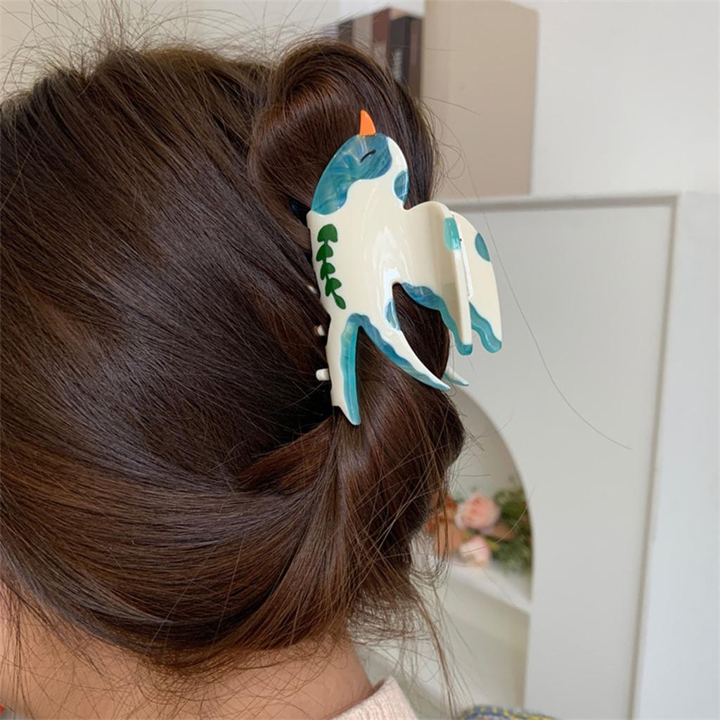 Realistische Schwalbe Haarkralle Starke Feder Haarspange für Damen Schöne Rutschfeste Haarklammer für Pferdeschwanz Beliebter Haarhalter