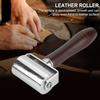 60mm High Carbon Steel Solid Leatherworking Roller Leathercraft Glued Layer Rolling Tool