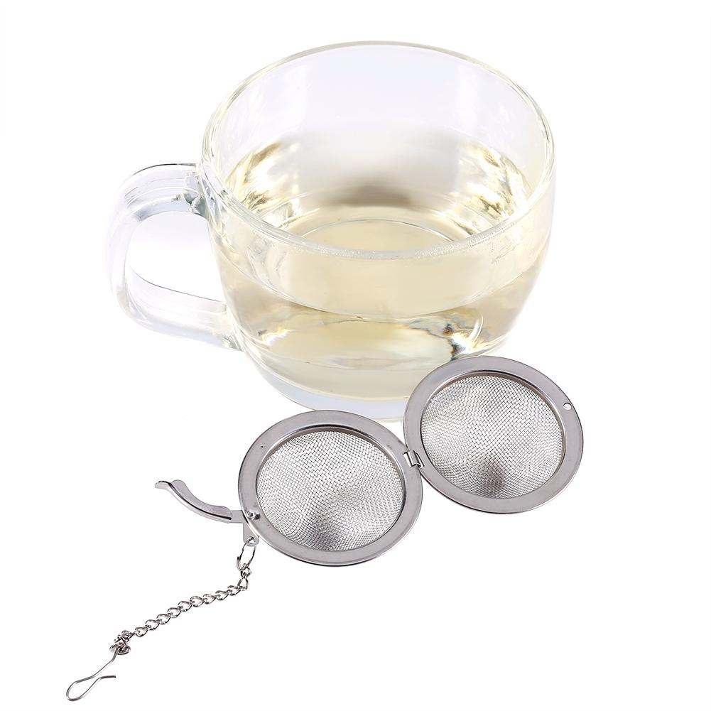 Stainless Steel Loose Tea Infuser Leaf Strainer Filter Diffuser Herbal Spice Net    4.5cm