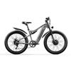 Shengmilo S600 1000W Dual-Drive Electric Bike, 17.5AH Samsung Battery, Shimano 7-Speed, Fat Tire 26x3.0, Matte Gray e-Bike for Urban Commuting