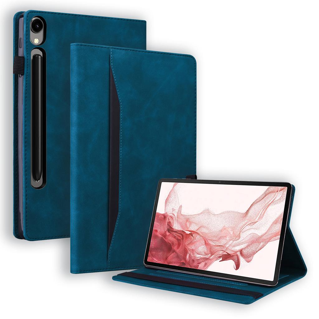 For Samsung Galaxy Tab S10 FE+ Case PU Leather Protective Folio Tablet Cover with Card Holder