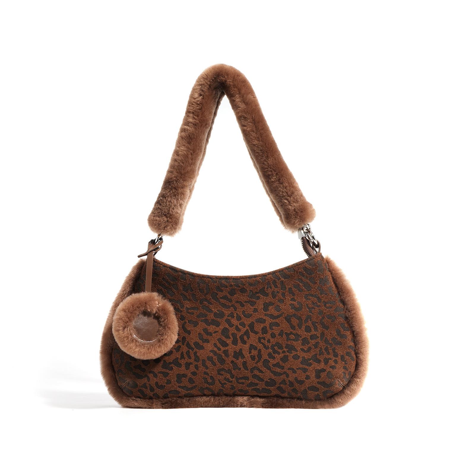 

Женская сумка с леопардовым принтом Новая модная сумка-мессенджер Маленькая женская сумка для поездок на работу Кожаная наплечная сумка-подмышка цветной печати леопарда