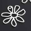 Elegant  Metal Hollow Flower Choker Neckband Collar Necklace Summer Choker Long Lace Up Necklace Fashion Y2K Jewelry