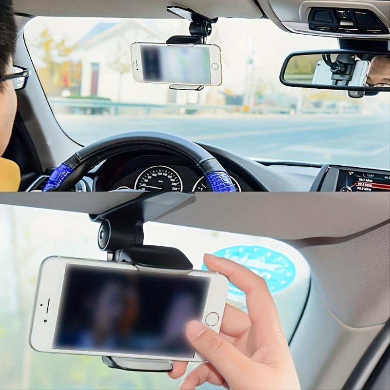 Drive with Our Universal Sun Visor Phone Mount - 360 Rotating Car Phone Holder Compatible with All Smartphones