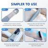Reusable Pet Hair Remover for Carpet Furniture & Car Lint Roller Tool for Dog & Cat Hair 4-in-1 Multifunctional Washable Cleaning Brush