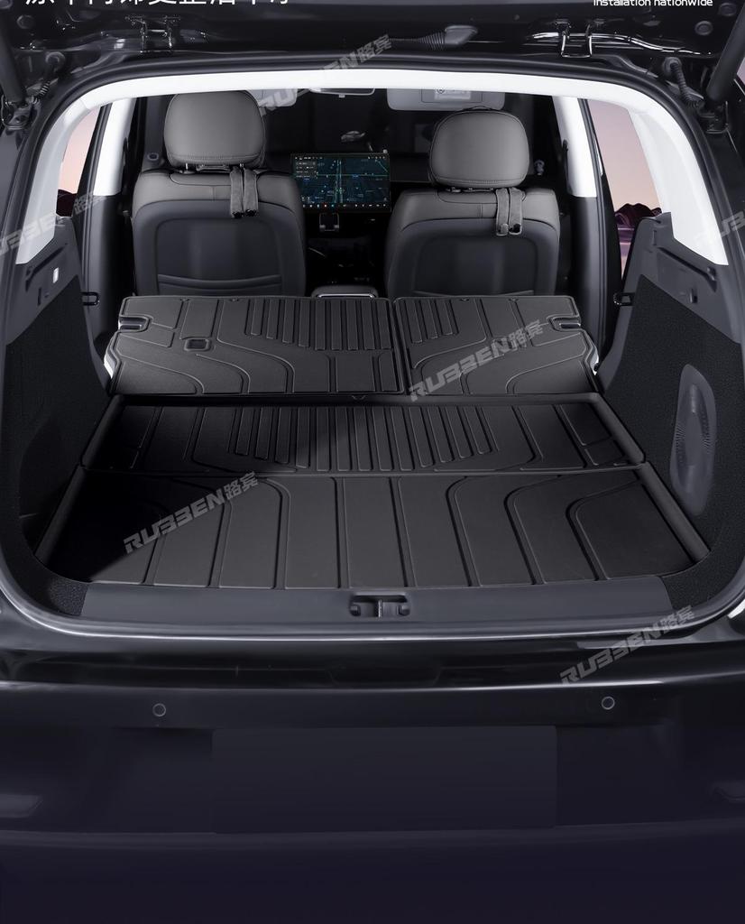 XPeng P7 Trunk Mat TPE Waterproof, Fits 26 Models, Semi-enclosed and Custom Interior Tail Box Mat.