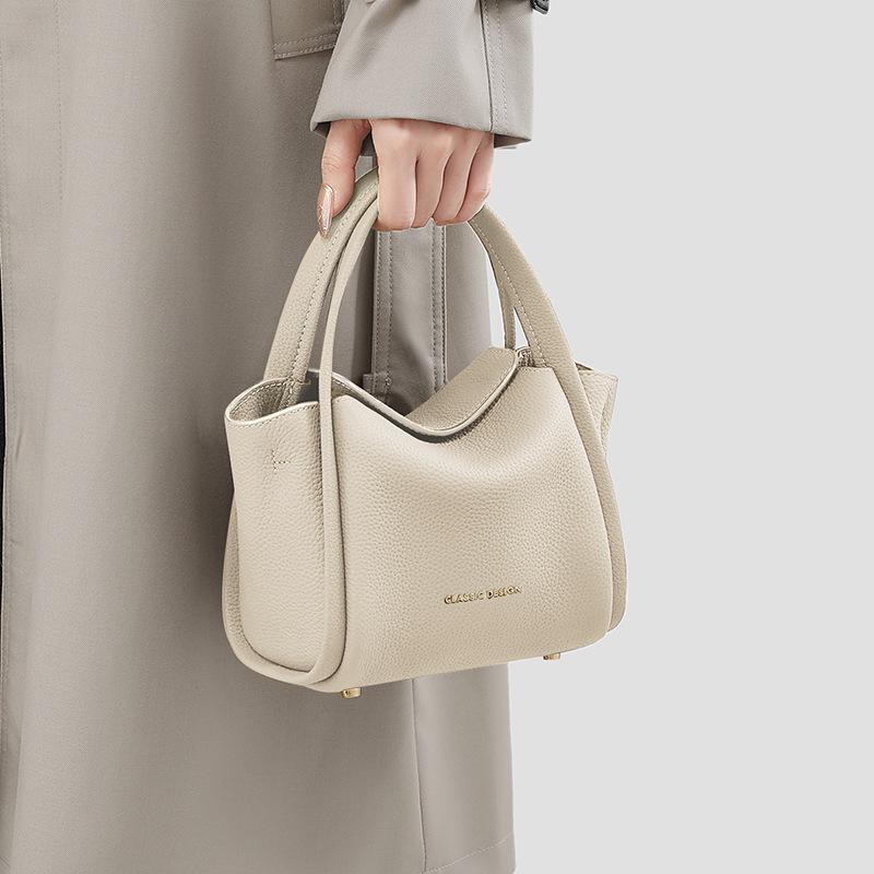 

Women s Bag Autumn Winter Versatile 2025 New Niche Design Handbag Light Luxury Basket Bag Lazy Style Bucket Bag белый