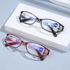 Fashion High Definition Reading Glasses Anti-Blue Light Ultra-Light Women'S Printed Reading Glasses Middle-Aged And Elderly Reading Glasses