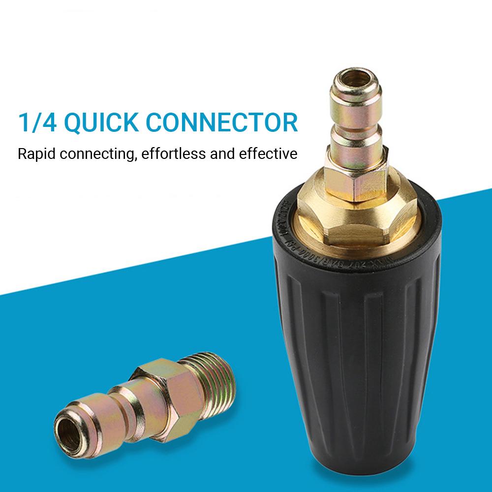 Pressure Washer Tips Turbo Nozzle 4000psi Max Rotating Pressure Washer Nozzle with 1/4'' Quick