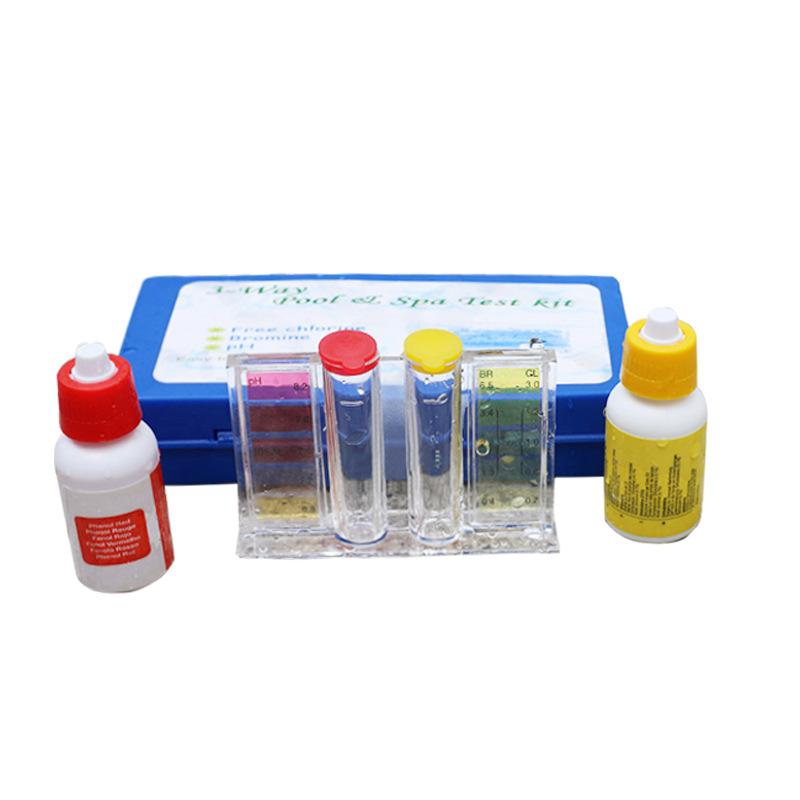 Swimming Pool Water Quality Test Kit: OTO for Residual Chlorine, Acidity, and PH Value Testing.