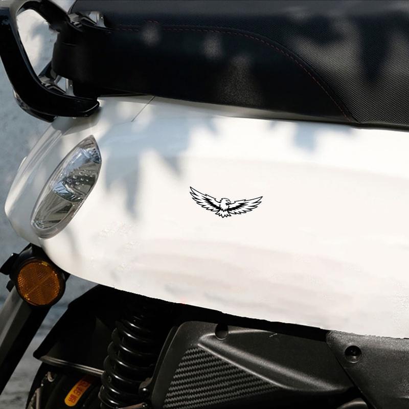 2.7Inch White Eagle Windshield Car Decal, Truck Window Bird Sticker, Wide Wing Vinyl Decal, Outdoor Auto Sticker, Bold Bumper Decor, Laptop Sticker