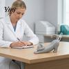 Cat Shaped Thermometer Holder 3D Printed Veterinary Holder, Dog Digital Stand Stand, Electronic Pet for Desk Decoration Clinic Ornament