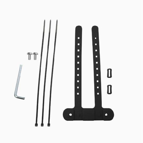 Wide Scope Bicycle Water Kettle Mount Adaptor Elastic Silicone Gel Bandage Bottle Cage Strap Seatpost Fork Frame Install 6