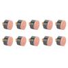 10pcs Billiards Snooker Pool Cue Pole Tip Replacement Parts Tackle Accessory (13mm)