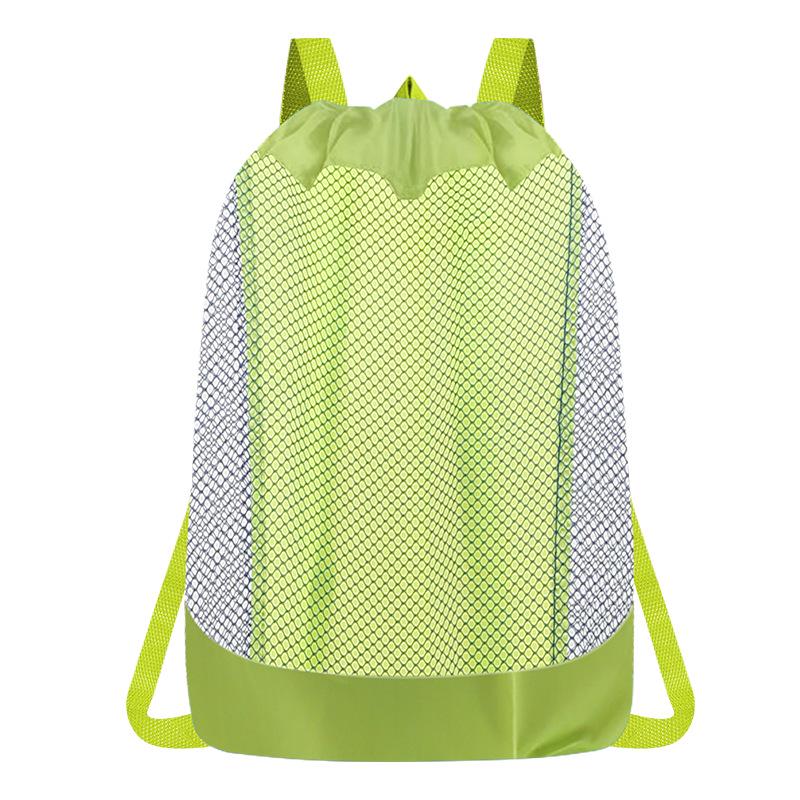 Kids' Large Mesh Toy Storage Backpack for Beach Sand Tools.