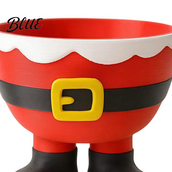 PLA Christmas Ornament 3D Printed Santa Claus Storage Bowl Creative Candy Bowl for Holiday Kitchen Accessory Parties Decorative Snacks Cookies