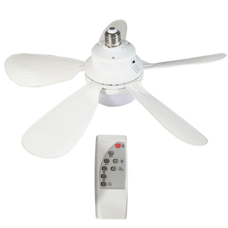 E27 Ceiling Fan Light 20W With Remote Dimming Function LED Light Fan Intelligent Silent Ceiling Fan For Bedroom Living