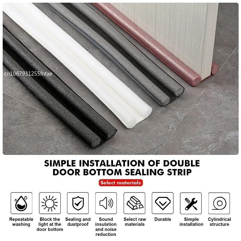 1PC Flexible Under Door Draft Stopper Door Bottom Seal Strip Weather Strip Thicker Anti-Cold Gap Blocker Sealing Weather Strip