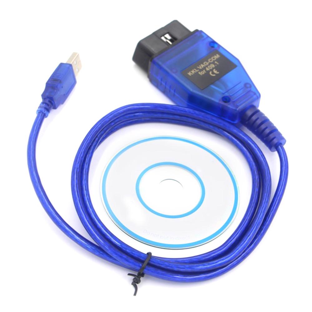 USB OBD 2 Cable Support for VCDS Software 1.4m Length USB ODBII Car Diagnosis Cable