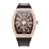 Mark Fairwhale Barrel-Shaped Full Diamond Quartz Calendar Watch