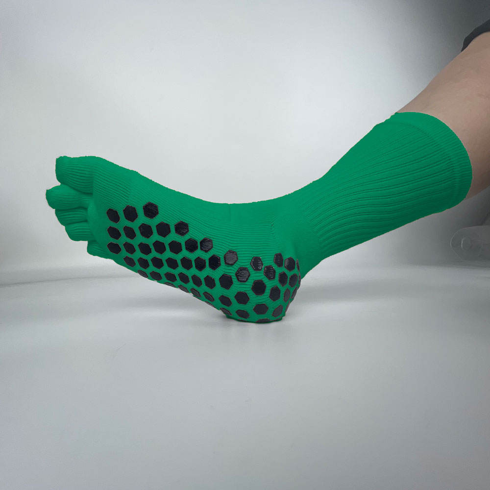 Professional Women's Pilates Yoga Toe Socks for Spring Summer Gym Fitness Exercise Custom Logo Anti-Slip Grip Sports Fitness