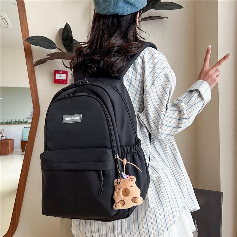Nylon College Backpack For Girls And Boys With Breathable Cushion Straps For School And Travel