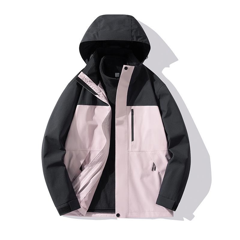 Fully Seam-Sealed Thermal Bonded 3-in-1 Windproof Waterproof Mountaineering Jacket for Men and Women