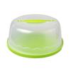 Cake Storage Container with Food-Contact-Grade Plastic, Top Carrying Handle, See-Through Cover and Round Base for Storage