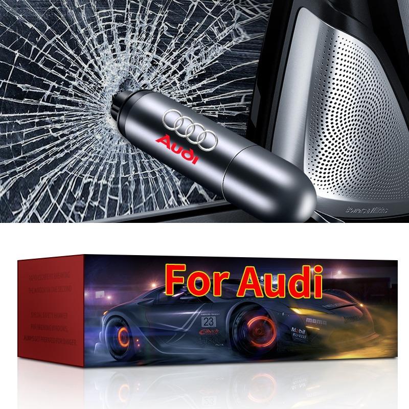 Bezpečnostní kladívko do auta Rozbíječ oken pro nouzové situace Řezačka bezpečnostních pásů pro Audi A3 A4 B5 B6 A3 8P 8V 8L A5 A6 C6 C5 A1 A7 A8 Q2 Q3 TT RS3 RS4