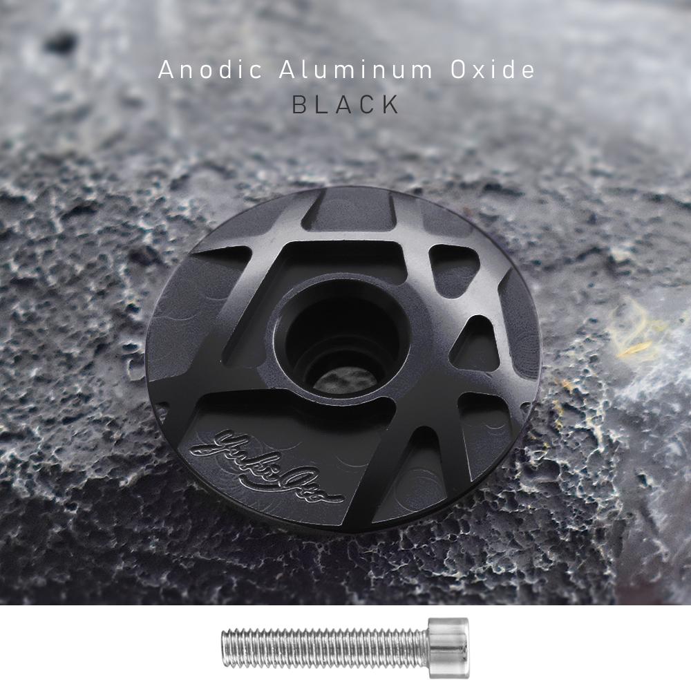 Bicycle Headset Cap MTB Road Bike Stem Headset Top Cap Cover CNC with Screw for 28.6mm Fork Head Tube Cycling Accessories