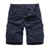 Pantaloni scurți de vară pentru bărbați, din bumbac, cu talie mijlocie