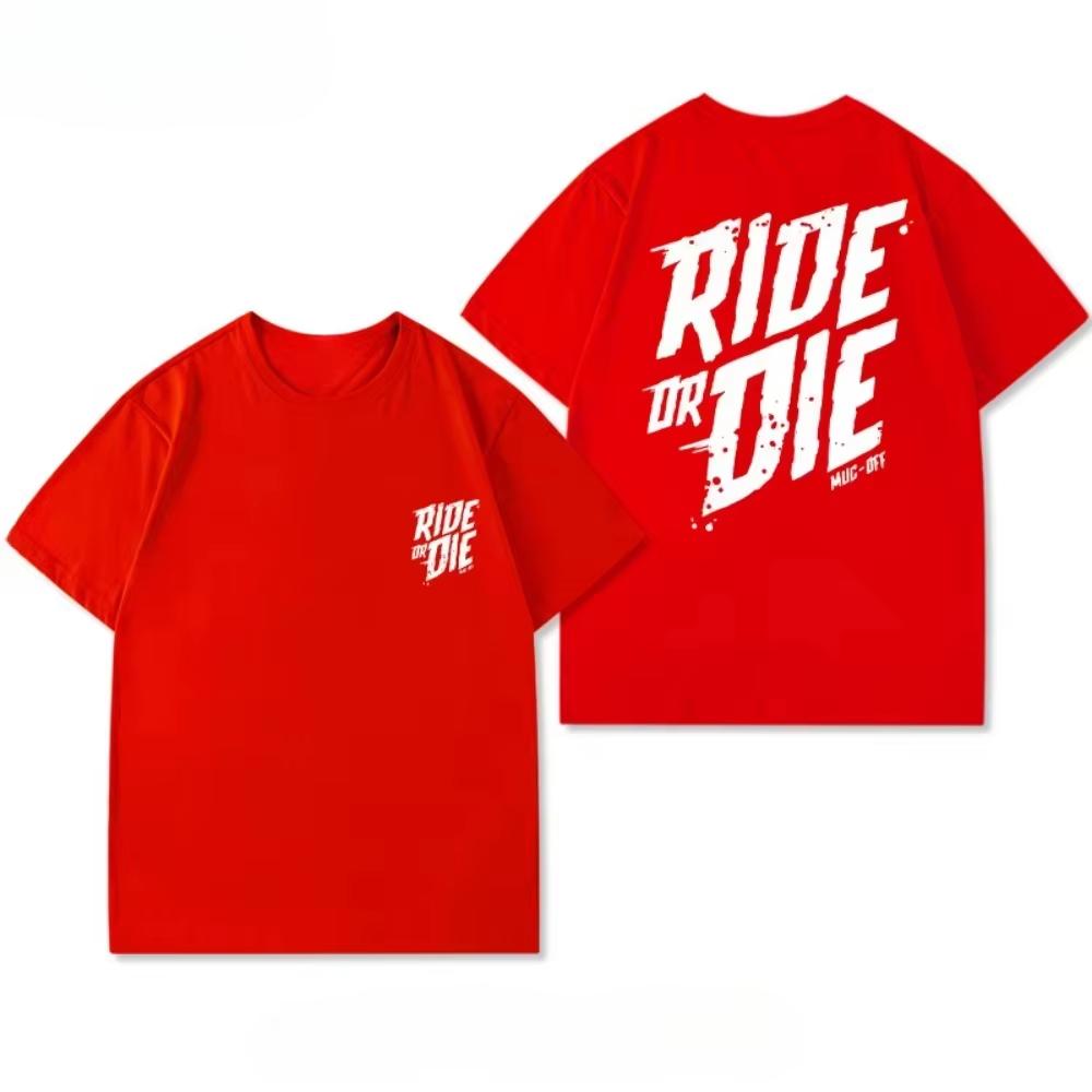 

Летние мужские футболки Новая велосипедная одежда Велосипед Катайся или умри Свободная летняя хлопковая футболка MUCOFF с коротким рукавом для мужчин и женщин Топы S