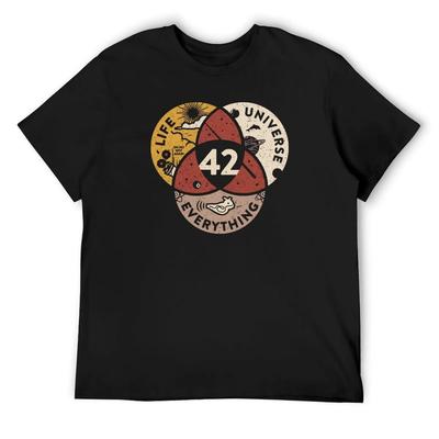 42 Het Antwoord Op Leven Het Universum En Alles T-shirt The Hitchhiker's Guide To The Galaxy 42 Antwoord Cadeau T-shirt