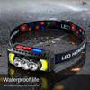 Powerful Headlamp Waterproof Head LED Light 18650 Rechargeable Lamp COB Head Flashlights High Power Head Lamp Fishing Headlight