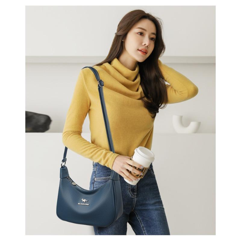 Fashionable Women's Crossbody Bag, Casual Retro Shoulder Bag, Soft Leather Texture, Women's Fashionable Simplicity, European Trend Retro