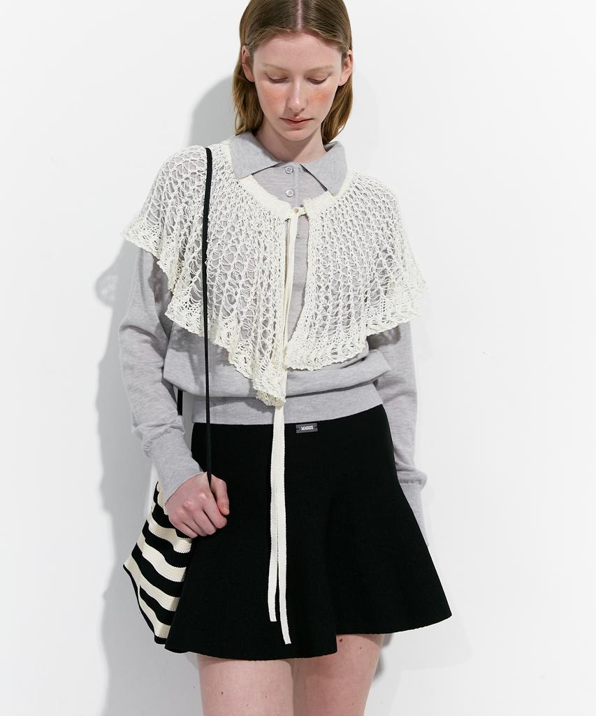 Maggie Tiered Skirt (Black)