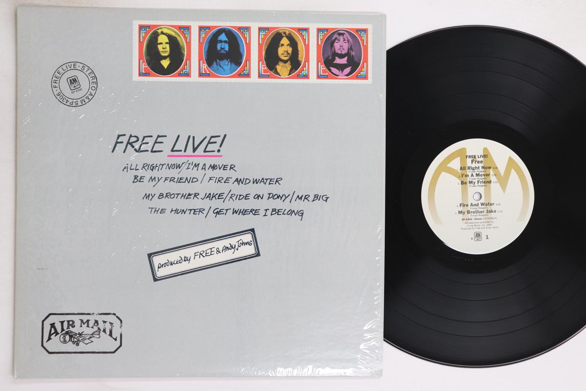 

LP Record FREE - Free Live SP4306 A&M 1980 US Rock Used
