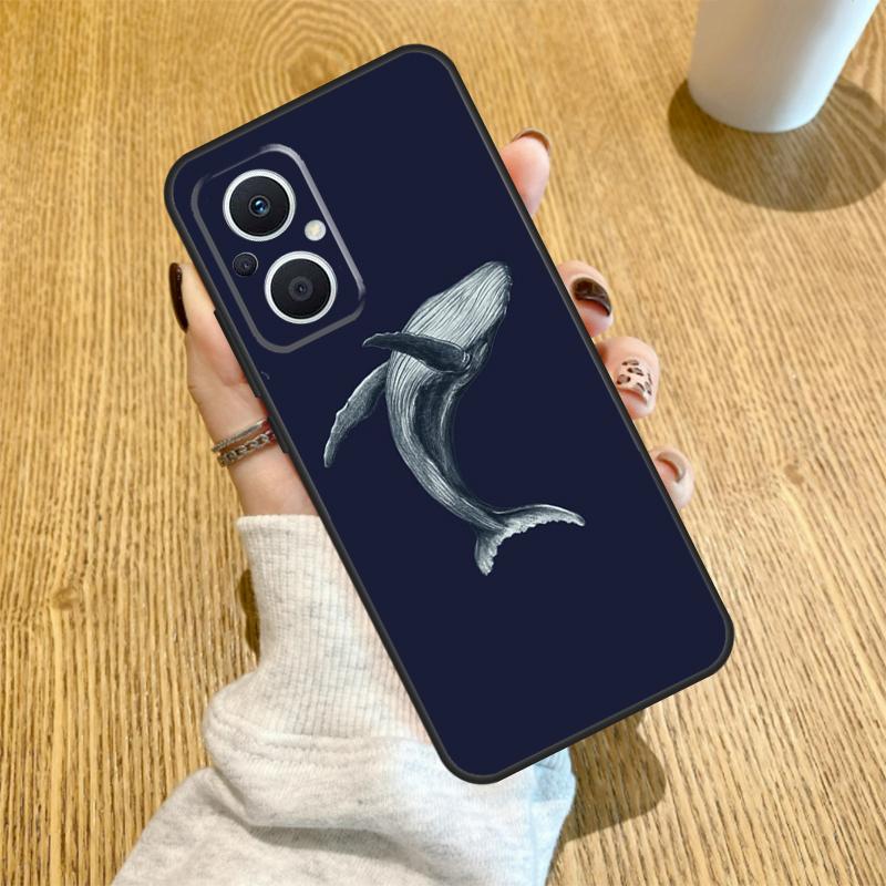 Whale Fish Wave Sea Funda For OPPO Reno 13 F 14F 12F 11F 8T 7 8 Lite 10 11 12 14 OPPO Find X5 X6 X8 X9 Pro Case