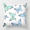 Butterfly Flower Pattern Pillowcase Car Ornaments Office Living Room Home Pillowcase
