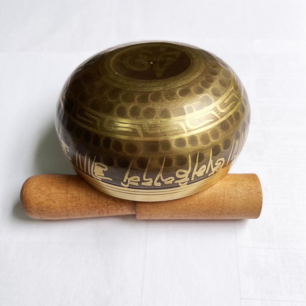 Tibetan Brass Singing Bowl 8Cm 12.5Cm Handmade Yoga Meditation Bowl For Sound Healing Stress Relief Buddha Mindfulness Bowl