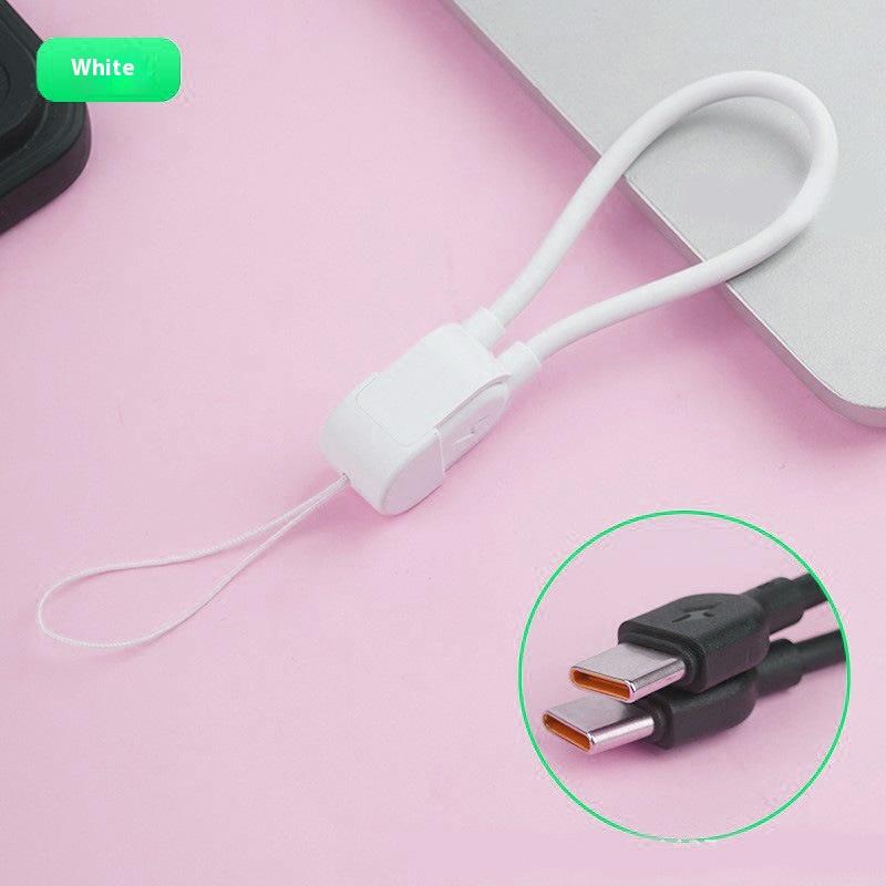 

Повербанк Шнурок для мобильного телефона Портативный зарядный кабель Два в одном Веревка против потери Подходит для кабеля быстрой зарядки Type-C Pdpowe