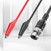 Dual Crocodile Clips BNC Test Leads 120cm Length Test Leads 40mm Crocodile Clips 50 Ohm Coaxial Cable 500V Voltage Rating