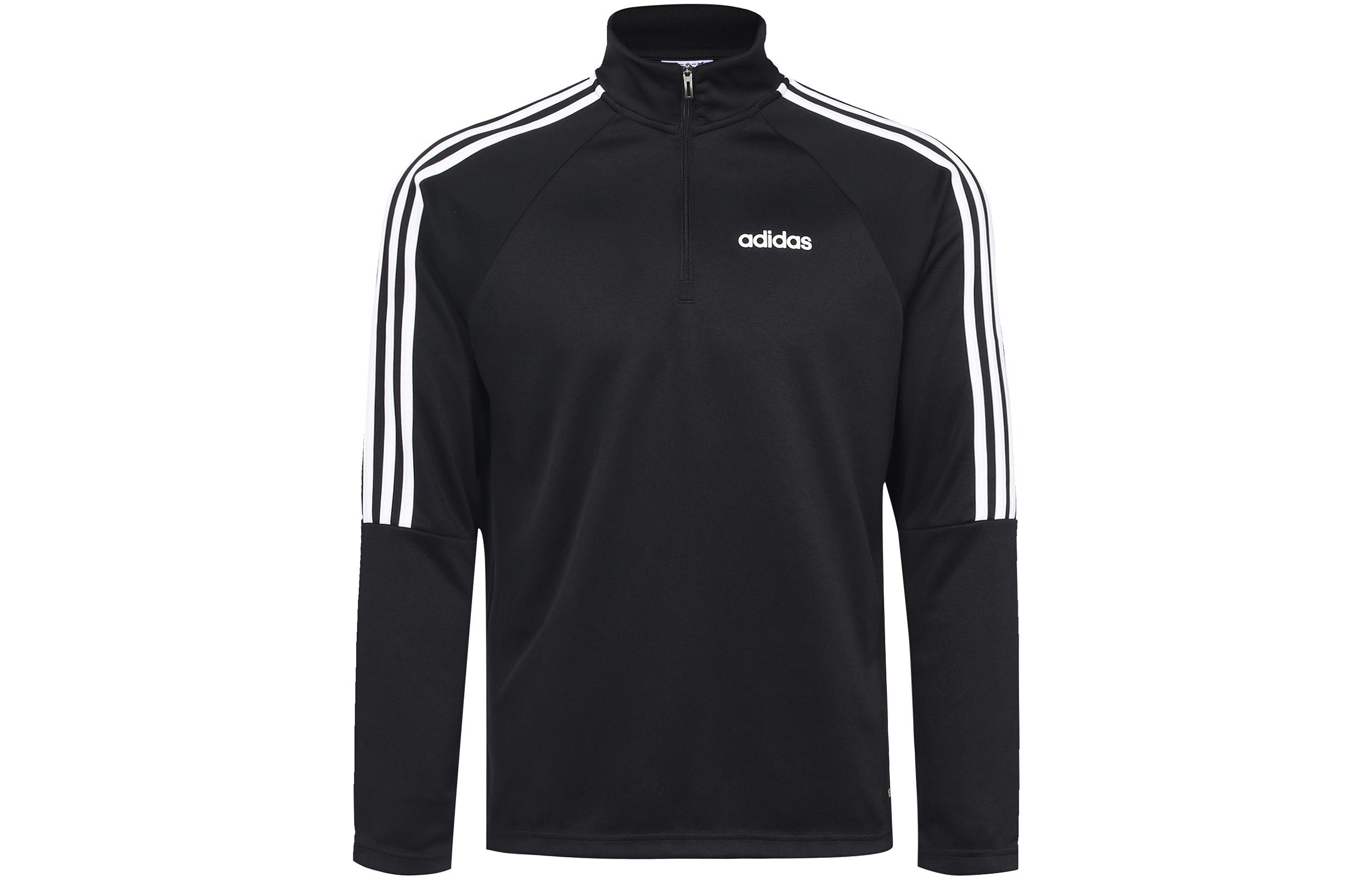 Adidas Sweatshirts Men s Black Stand Collar Moderate Regular DY3145 XXL