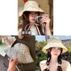 Sun Shielding Widebrim Fisherman Cap With Foldable Design For Outdoor Use
