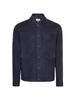 Handmade Leather Shirt New Casual Fashionable Men's Navy Blue Genuine Soft Suede
