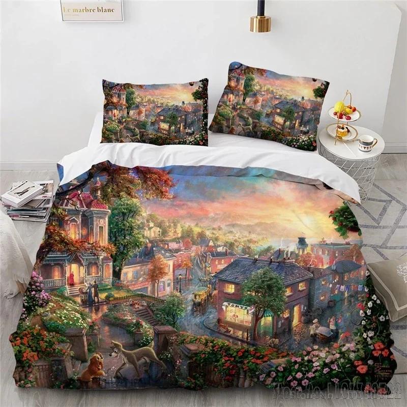 3D Cartoon Film Aladdin Duvet Cover Set HD Comforter Cover for Kids Bedding Sets Bedclothes Bedroom Decor