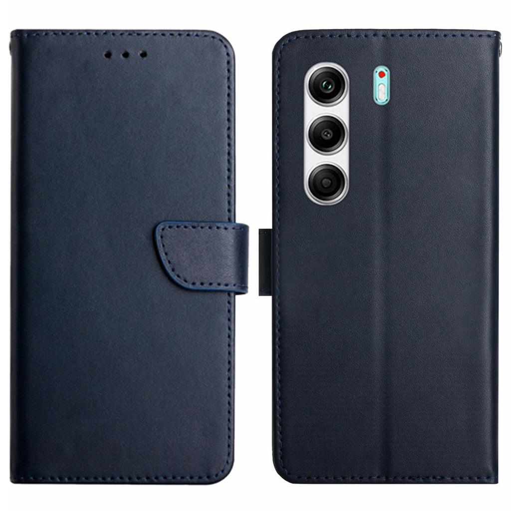 For TECNO Camon 40 Pro 5G Case Genuine Cow Leather Phone Cover Nappa Texture
